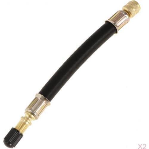 2 Pcs. Car Car Truck Truck 140mm Tire Valve Extension Adapter, Stainless, Flexible