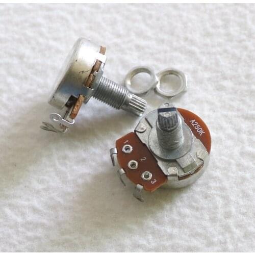 Sell Free Shipping Guitar parts 4pcs/pack 24mm A500K/B500K 18mm handle full size guitar guitar pots