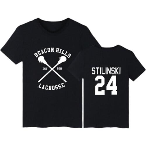 2020 christmas Summer Beacon Hills Stilinski 24 Hip Hop fitness T Shirt men/women Stilinski t-shirt Teen Wolf Cotton Tee Tshirts
