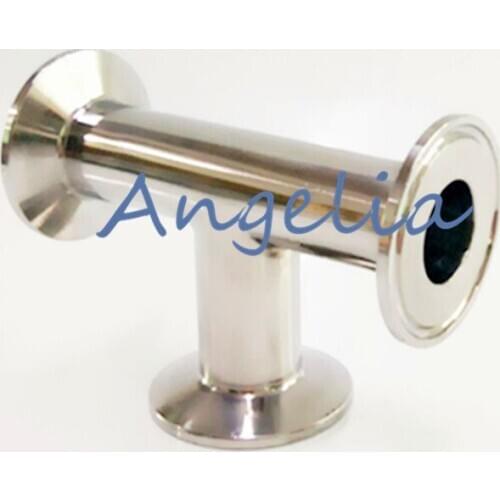 3-1/2" Stainless Steel 304 OD 106mm Tri-Clamp Sanitary Tee 3 way pipe fitting