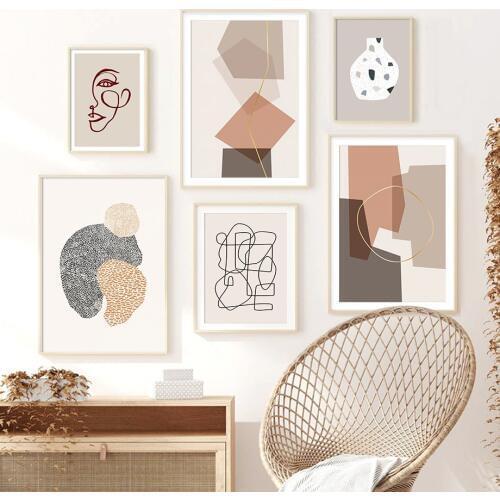Abstract Geometric Graphic Scandinavia Wall Art Canvas Painting Posters And Prints Gallery Wall Pictures For Living Room Decor