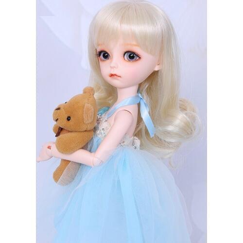 Aimd3.0 Patch 1/6 BJD SD Doll Body Girls Boys Resin Figures Gift For Birthday Xmas Optional Open Eyes or Half Sleepy Heads