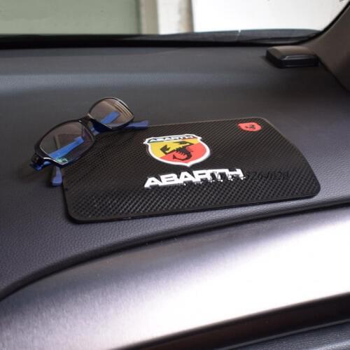 Car-styling Accessories Non-slip Mat Fixed Cell Phone Glasses Mat for Abarth Logo for Fiat 500 124 131 abarth 595 cabrio italia