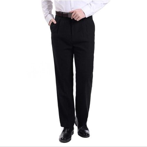 Plus Size 31-41 Mens Suit Pants Autumn Male Elastic Straight Business Formal Trousers Men Suit Pants hommes costume pantalon