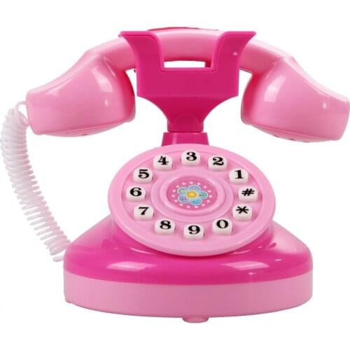 Children Phone Toys Lovely Early Learning Children Girls Emulational Simulation Telephone Funny Learning Machine Birthday Gifts