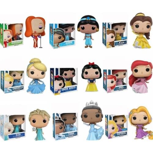 Tinker Bell Ariel Rapunzel Cinderella Tiana Vinyl Dolls Action figures Collection Model Toys for Children Birthday Gift