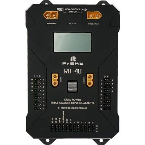 FrSky RB-40 Dual Power and Menu Scroll Button & LCD screen