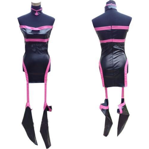 2018 Hot Game Fate Grand Order Rider Medusa Cosplay Costume Woman Black Sexy Dress Custom Made Clothing