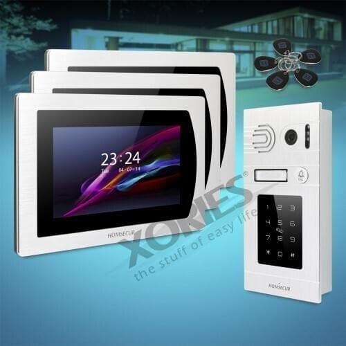 HOMSECUR 7" Wired Video&Audio Home Intercom+Motion Detection for Home Security BC071-S/G+BM717-S