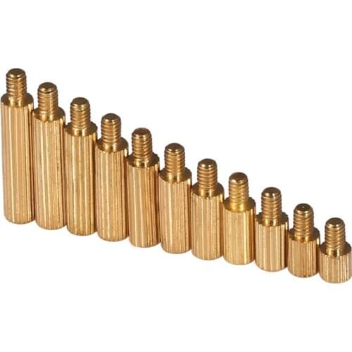 Single head male and female isolation column circular copper column environmental protection copper stud M2 20pcs
