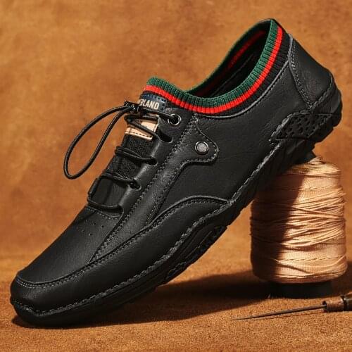 Molosia Mens Loafers Casual Lace-up Penny Loafer Lightweight Driving Shoes