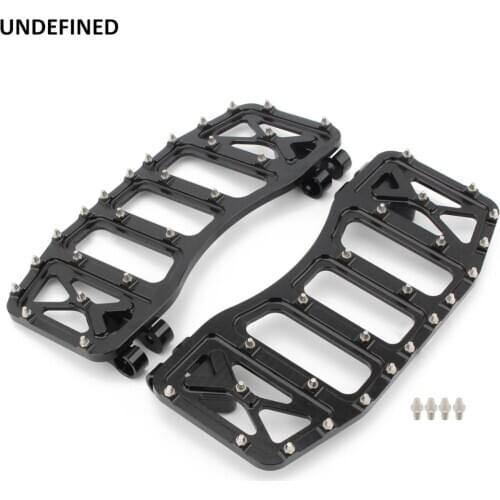 MX Offroad Foot Pegs Motorcycle Front Driver Floorboards Stretched Wide Peg Chopper Bobber Style For Harley Touring Softail Dyna