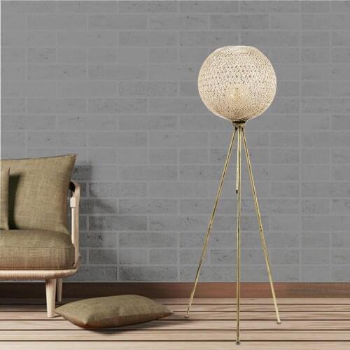 Saint Belisama Rayne Floor Lamp-Jute Raw White