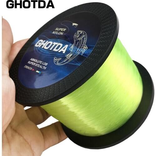 GHOTDA Nylon Line Super Strong Nylon Fishing Line 1000M Monofilament Line Japan Material Fishline for Carp fishing