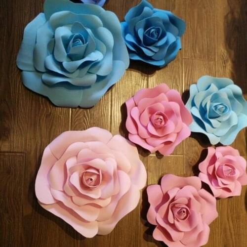 2018 New Popular Artificial Rose Flower DIY Craft Ornament For Wedding Party Backdrop Centerpiece Decoration Supplies 4 Size 20