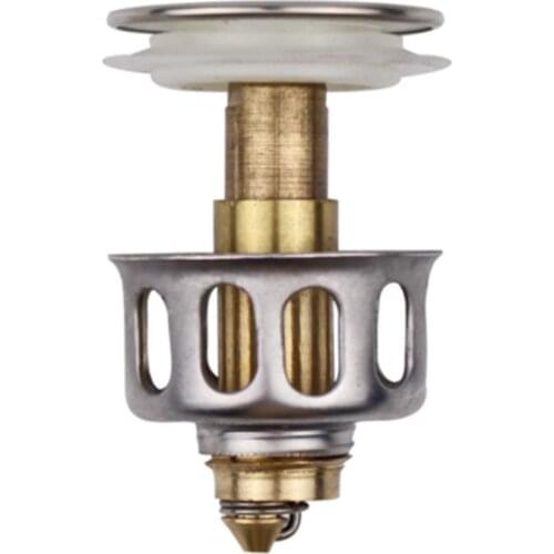 New Wash Basin Bounce Drain Filter New Accessoires Cap Plug Messing Zwart Wastafel Wit Goud B6A9