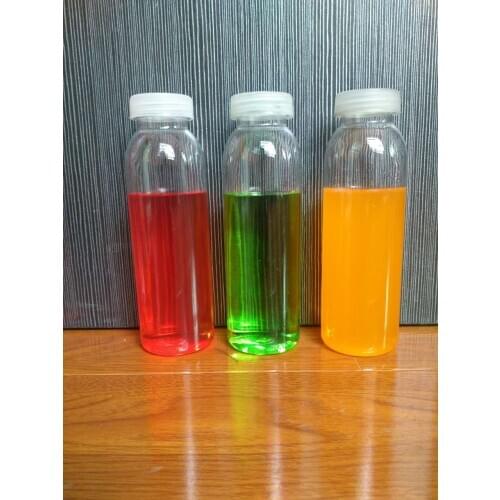PET plastic pearl milk tea burst milk cola beverage space singular 450ml wedding festival childrens water bottle
