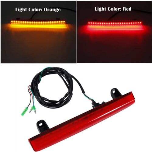 Motorcycle Plastic Rear Trunk Spoiler LED Brake Light For Honda Goldwing GL1800 2001-2017