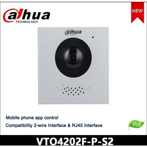 Dahua 2Mp Modules Apartment Door Station VTO4202F-P-S2 Mobile phone app control IK07&IP65 Support H.265