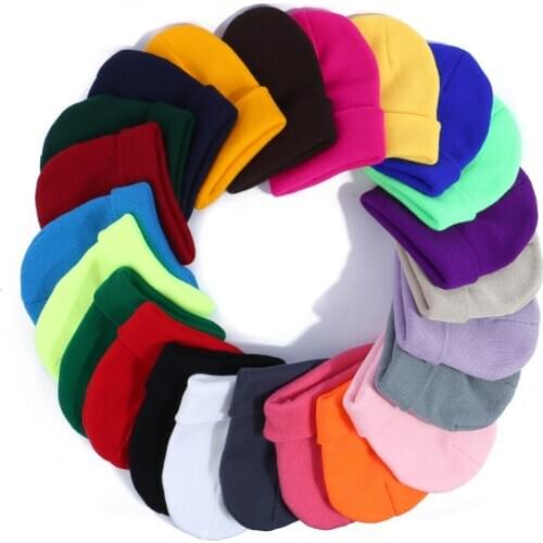 Fashion Winter Hats for Woman Beanies Knitted Solid Lovely Hat Girls Autumn Female Beanie Caps Warmer Bonnet Ladies Casual Cap