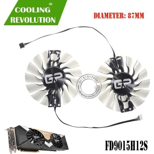 FD9015H12S DC12V 0.40AMP graphics card fan for Palit GeForce RTX 2080 Ti Gaming Pro RTX 2080Ti DUAL