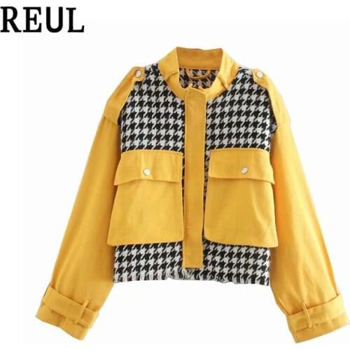 Za Women 2021 Fall REUL Fashion Coat With Pockets Oversized Jacket Coat Vintage Long Sleeve Zipper Female Outerwear chic veste