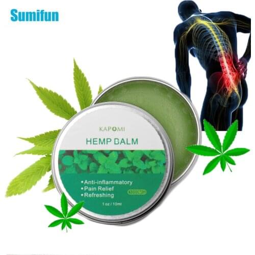 1pcs Hemp Balm Cream Anti-Inflammation Relieve Pain Hemp Extract Ointment Back Muscle Arthritis Pain Relief Health Care P0095