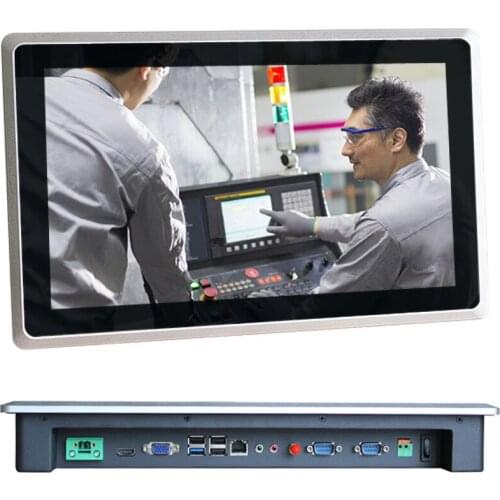 QYT 15.6 inch j1900 2.0GHz Industrial Touch screen all in one panel pc 2RS232 Capacitive