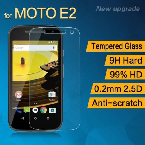 2.5D For Motorola MOTO E2 Tempered Glass Original 9H Protective Film Explosion-proof Screen Protector for Xt1523 Xt1524 Xt1527