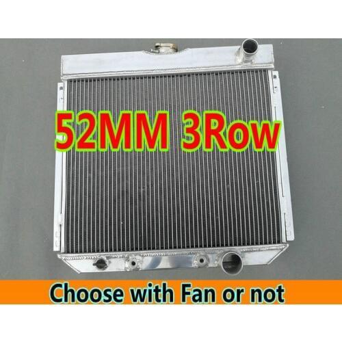 3ROW Aluminum Radiator + FAN FOR 1963-1969 Ford Mustang Torino Falcon Fairlane Galaxie LTD 500 Mercury Cougar/XR7 I6/V8 66 67 68