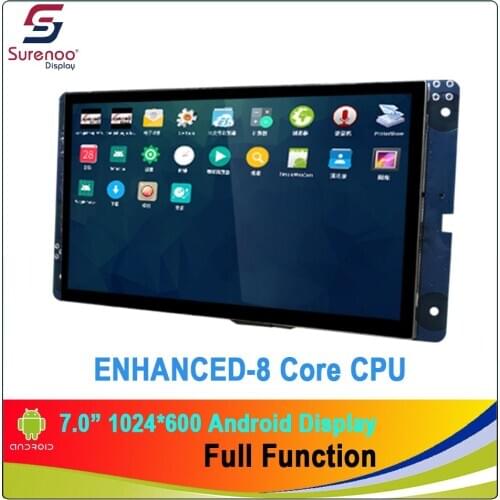 7.0" 1024X600 Android Industrial Grade WIFI 4G HDMI CAN 8 Core CPU Full Function IPS TFT Touch LCD Module Display Screen Panel