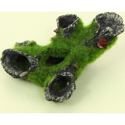 Rockery Fish Tank Landscaping Aquarium Decoration Hidden Cave Moss Tree Fish Shrimp Tank Jewelry Decoration Pet Supplies