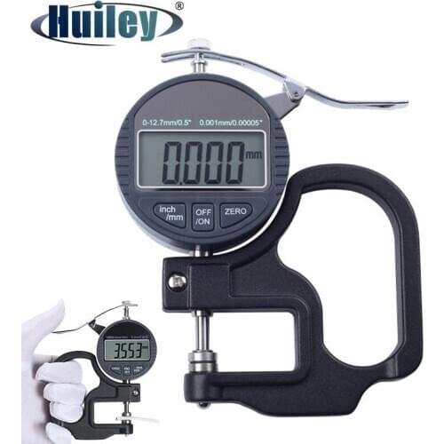 Flat Head Digital Caliper Gauge 0-25mm Thickness Gauge Digital Percentage Micrometer Film Cable Leather Paper Measuring Tools