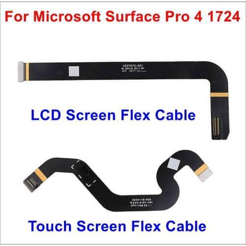 LCD Display Touch Screen Flex Cable Connectors X934118-002 X937072-001 For Microsoft Surface Pro4 Pro 4 1724 Replacement