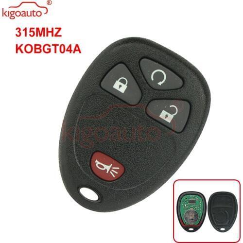 Kigoauto KOBGT04A Remote Fob for Chevrolet Buick Pontiac 4 button 315Mhz 2005 2006 2007 2008 2009 2010 2011