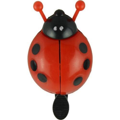 Aluminum alloy bicycle bell ring lovely kid beetle mini cartoon ladybug ring bell for cycling bike ride small cute horn alarm