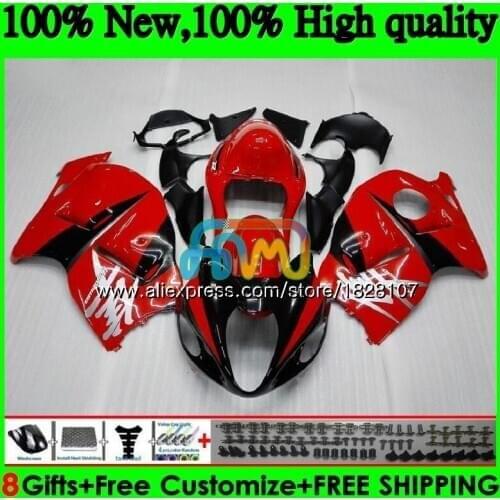 Body For SUZUKI Hayabusa GSXR 1300 GSXR1300 96 97 Factory red 98 99 01 48BS.8 GSXR-1300 1996 1997 1998 1999 2000 2001 Fairing