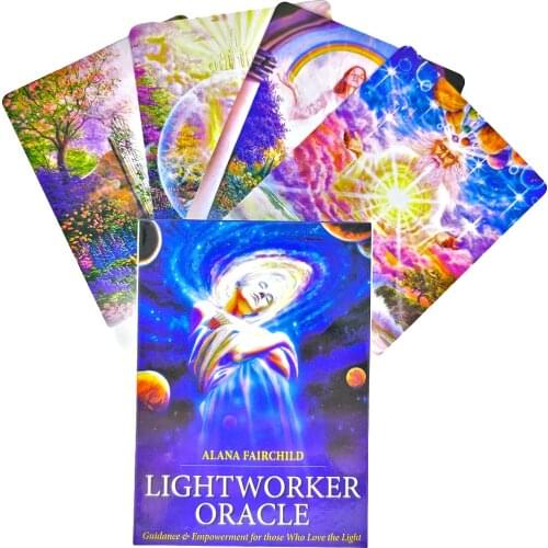 Lightworker Oracle Card Tarot Cards Mystical Guidance Divination Entertainment Party Board Game Supports Wholesale 44 Sheets/Box