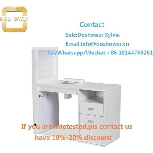 Nail table salon furniture with nail table with vent for manicure chaire nail table