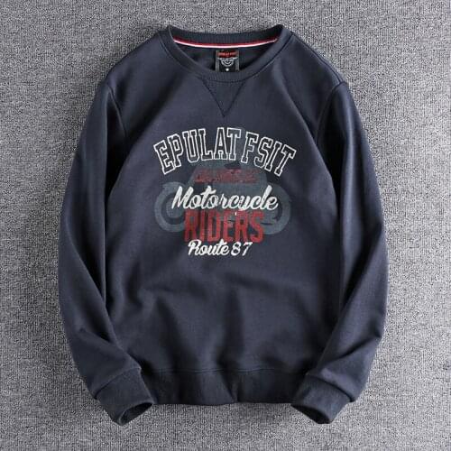 2021 Locomotive printing fashion hoodies mens autumn and winter new fashion round neck youth loose long sleeve top clothes