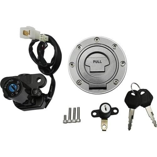 Motorcycle Fuel Gas Ignition Switch Key Seat Lock For Yamaha YZF R6 2003-2005 MT03 06-12
