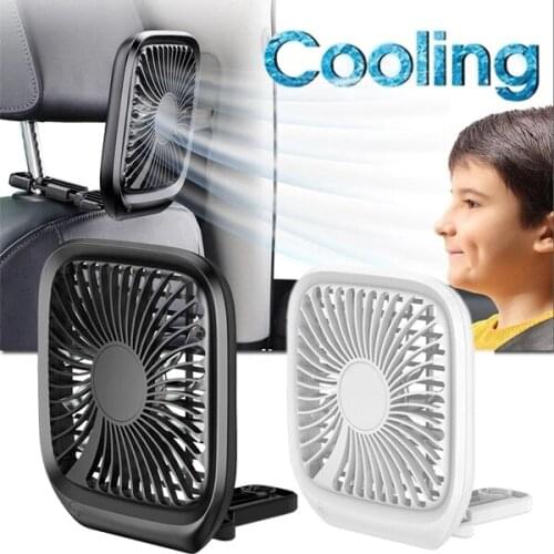 12V Mini Portable Car Seat Clip Fan High Pressure Fiberglass Fan Bladed Air Cooler Cooling Fan Auto Accessories