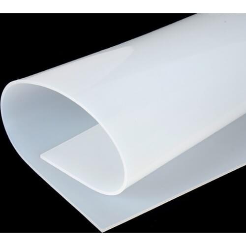 0.1 mm- 5mm Silicone Rubber Sheet 500mm Width 500mm Length Transparent Silicone Film