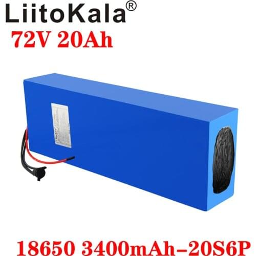 LiitoKala 72V Battery 72V 2000W 3000W 3500W Electric Scooter Battery 72V 20AH Electric Bike Battery 72V lithium Battery
