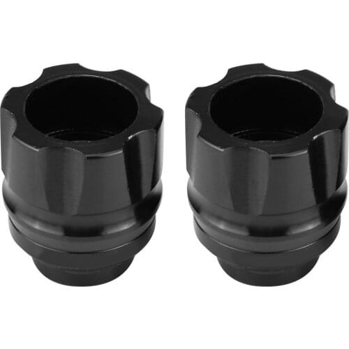 2 Pieces Universal Aluminum Alloy CNC Motorcycle Front Fork Anti-Collision Slider (Gold)