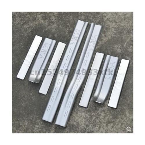 For Skoda Yeti 2014-2018 High-quality stainless steel Door Sill Cover Welcome Pedal Trim Car-styling Accessories Car styling