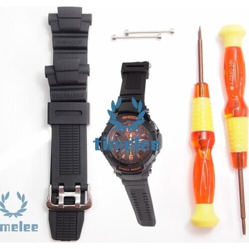 Replacement Black Silicone Watch Band Waterproof Rubber Divers Strap For GW-3500B GW-3000B G-1200B G-1250B