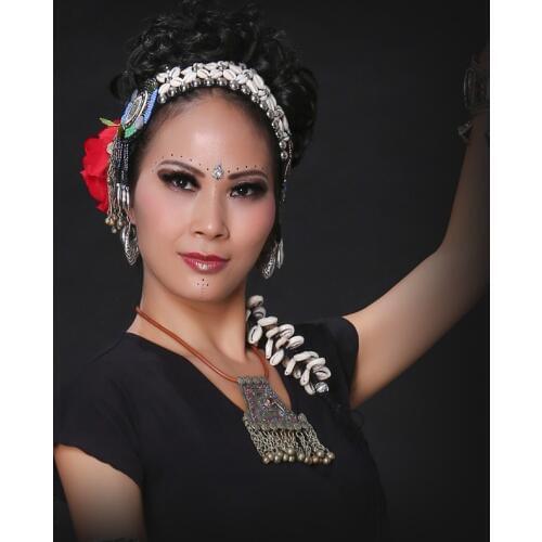 Women Belly Dance Ats Tribal Hair Accessories Vintage Jewelry Women Headpiece Head Chains Gypsy Dance