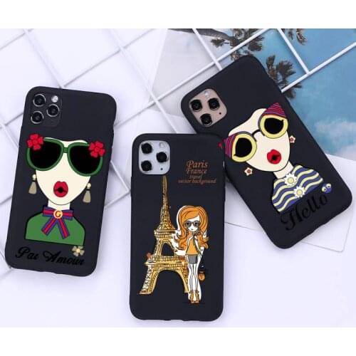 Sexy sunglasses lady Phone Case for iphone 12 11 Pro Mini XS MAX 8 7 6 6S Plus X 5S SE 2020 XR cover
