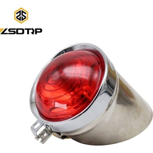 ZSDTRP Ural CJ-K750 Retro Motor Chromed Rear Light with Mount For For BMW R71 R75 Ural M72 KS750 CJ-K750 K750 MB750 DNEPR